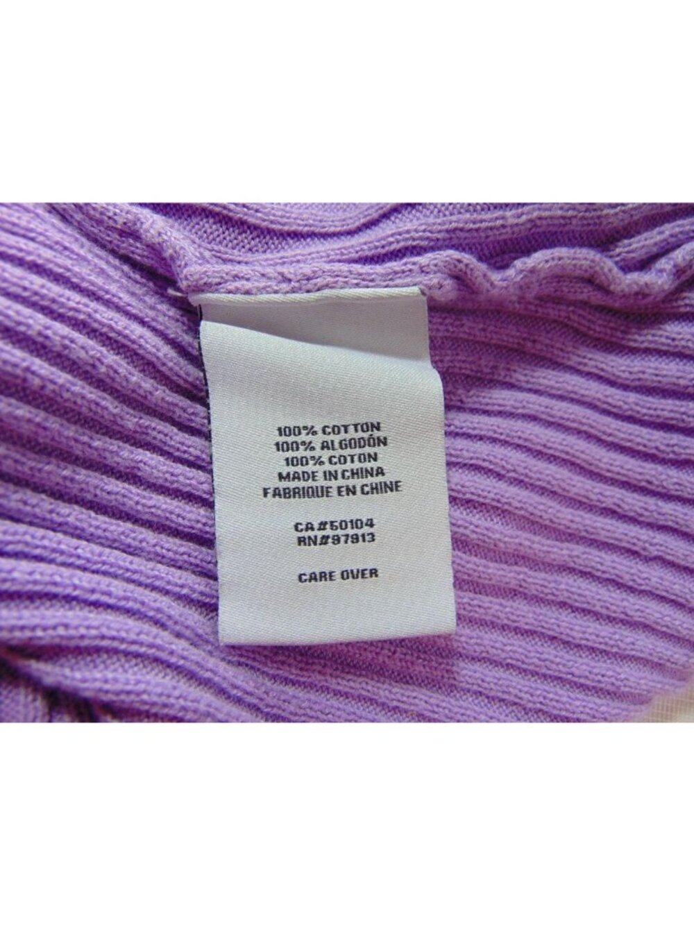 Cracked Wheat Women's Purple Ribbed V Neck Sweater XXL Cotton Golf Pickleball - Picture 10 of 14